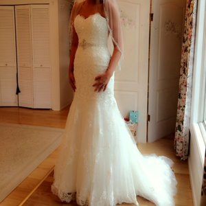 Maggie Sottero Wedding Dress w/ Matching Veil